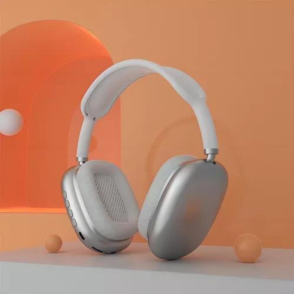 AURICULARES GAMER INALÁMBRICOS P9 PLUS PLATEADO - 3