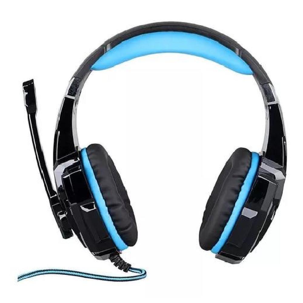 AURICULARES GAMER INALÁMBRICOS KOTION EACH G9000 BLACK Y BLUE LED - 2