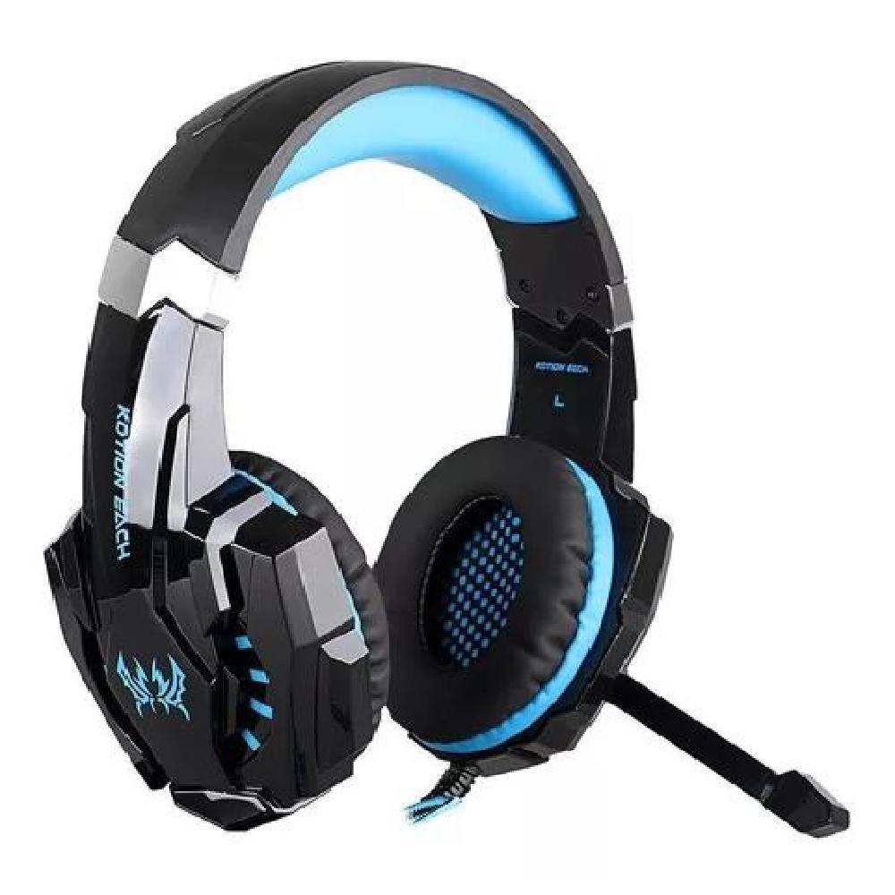 AURICULARES GAMER INALÁMBRICOS KOTION EACH G9000 BLACK Y BLUE LED - 3