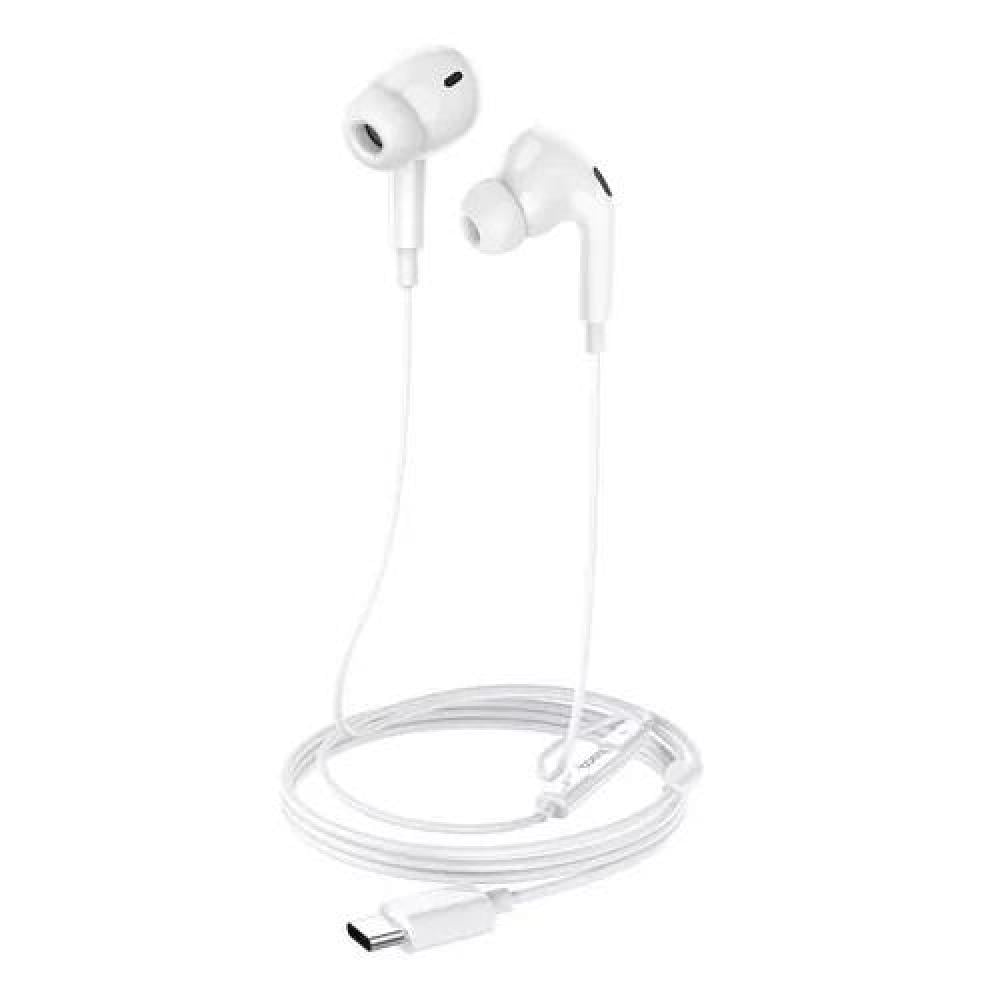 AUDÍFONO HOCO MANOS LIBRES TIPO C M101 PRO BLANCO - 1