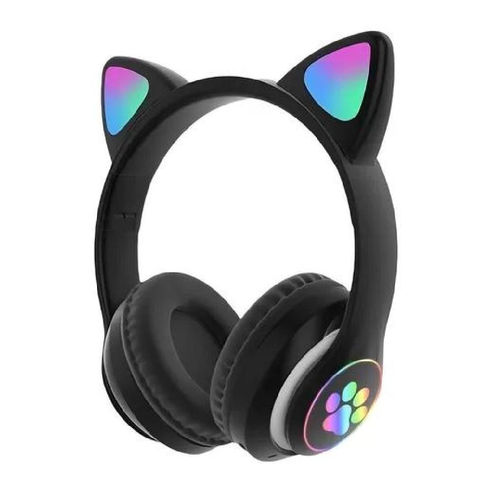 AURICULARES GAMER INALÁMBRICOS CAT GAMING STN-28 NEGRO LED - 1