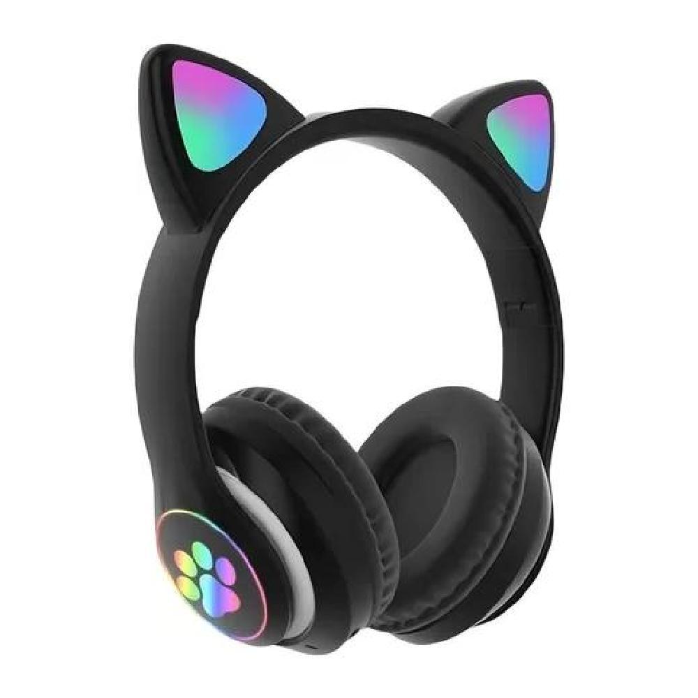 AURICULARES GAMER INALÁMBRICOS CAT GAMING STN-28 NEGRO LED - 2