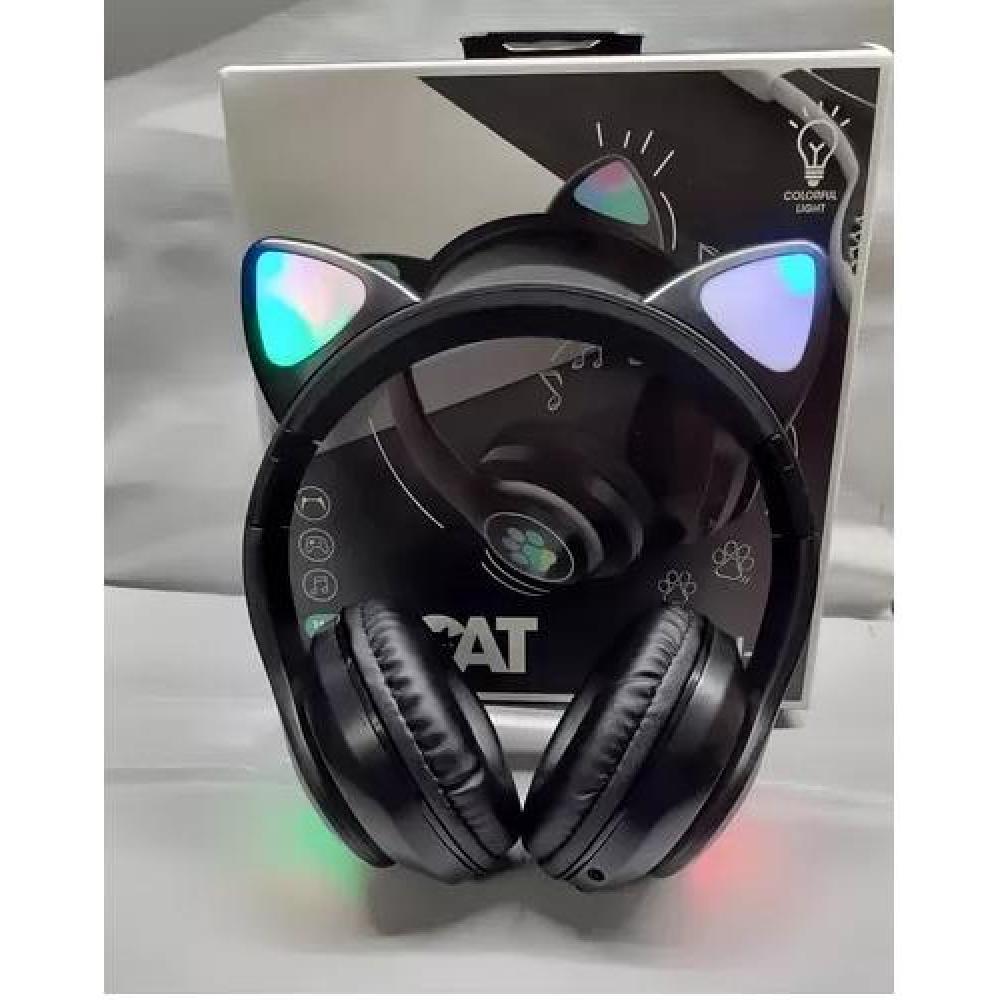 AURICULARES GAMER INALÁMBRICOS CAT GAMING STN-28 NEGRO LED - 3