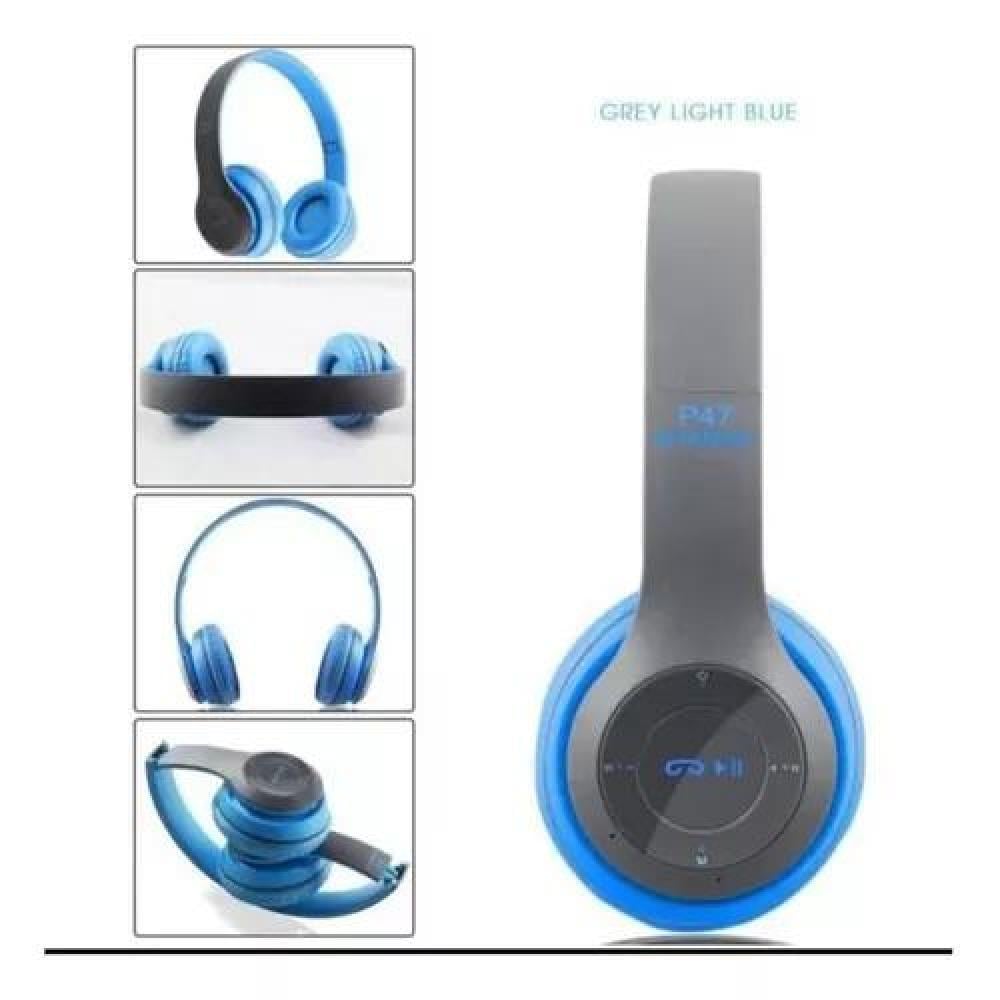 AURICULARES GAMER INALÁMBRICOS 5.0+EDR P47 AZUL - 2