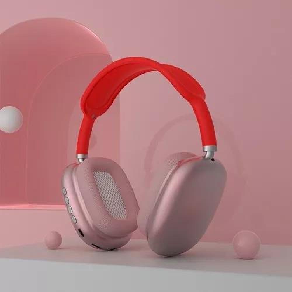 AURICULARES GAMER INALÁMBRICOS P9 PLUS ROJO - 3