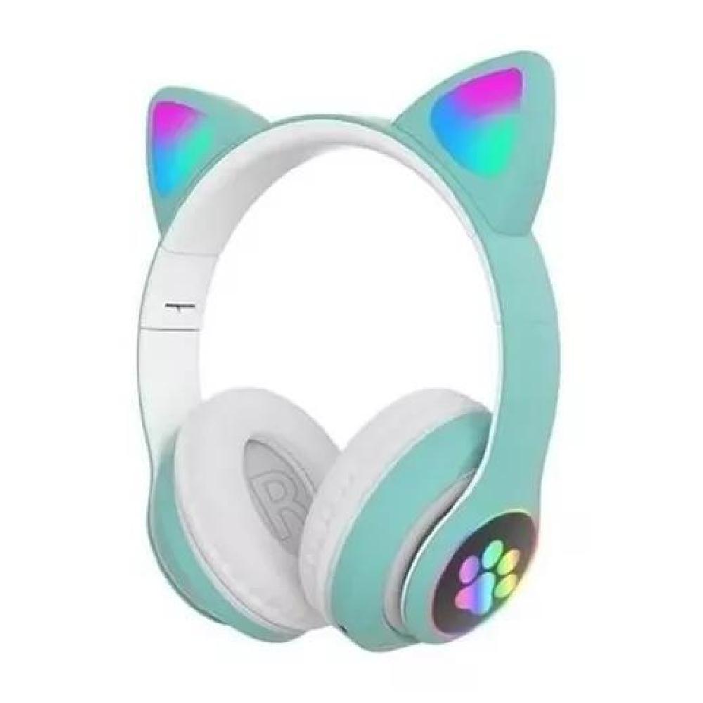 AURICULARES GAMER INALÁMBRICOS CAT GAMING STN-28 VERDE LED - 1
