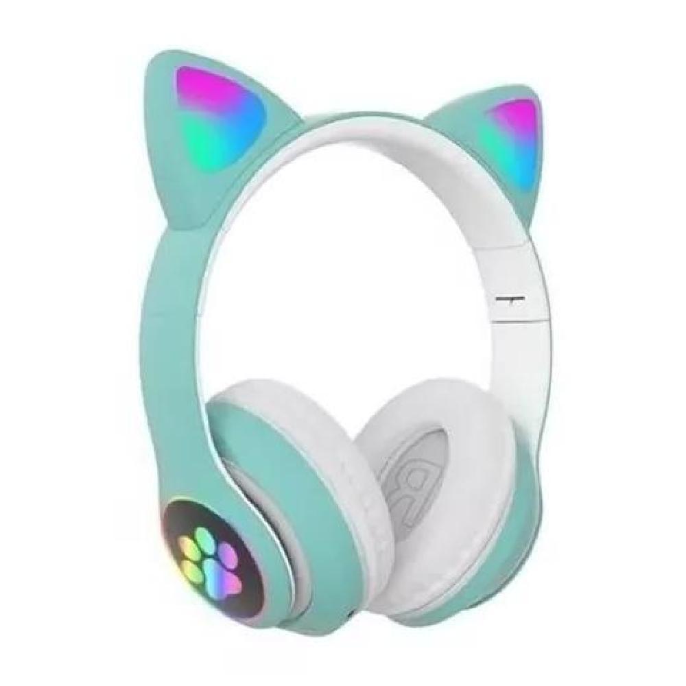 AURICULARES GAMER INALÁMBRICOS CAT GAMING STN-28 VERDE LED - 2