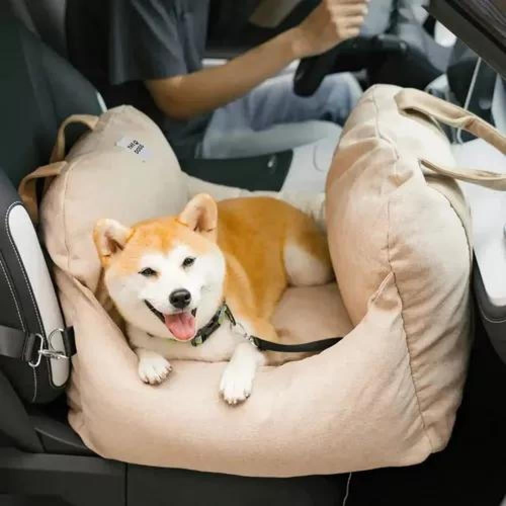 ASIENTO AUTO PERROS PEQUEÑO PREMIUM LAVABLE GRIS - 3