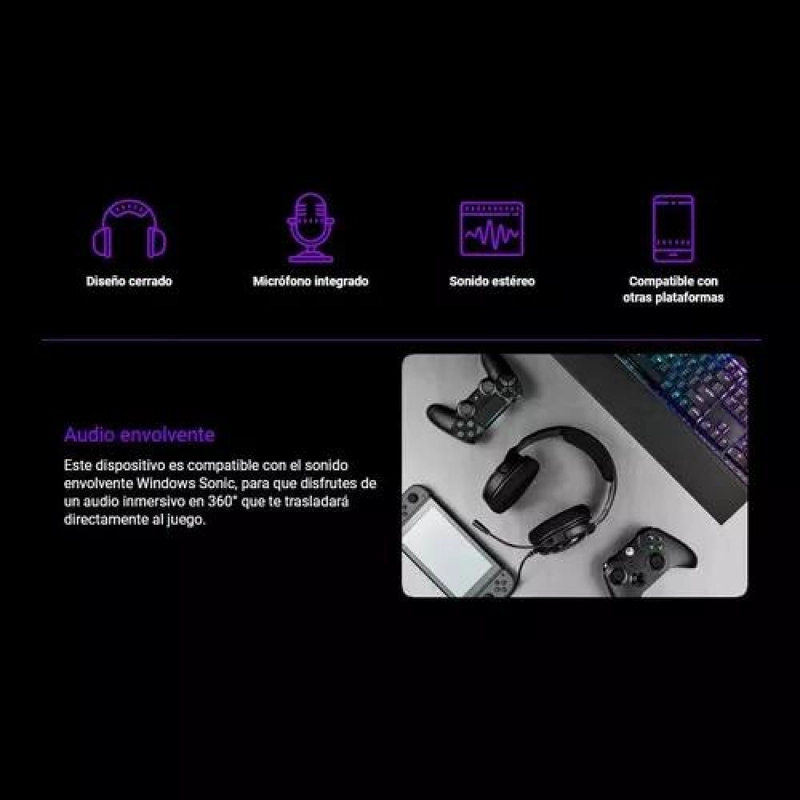 AURICULARES GAMER CORSAIR HS35 STEREO CARBON ROJO - 4