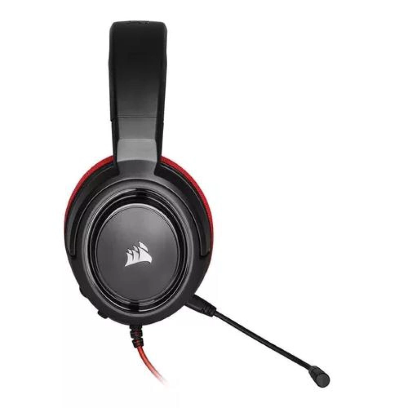 AURICULARES GAMER CORSAIR HS35 STEREO CARBON ROJO - 8