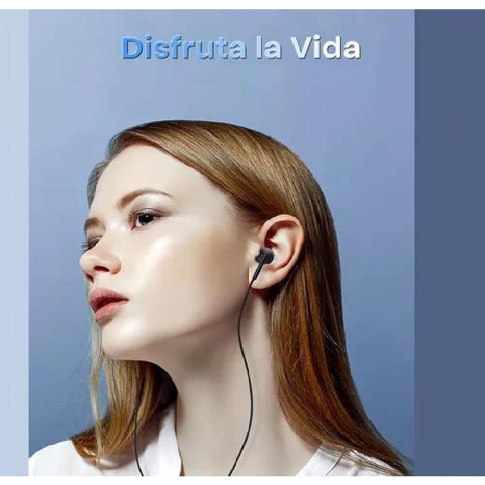 AUDÍFONOS MANOS LIBRES JACK 3.5MM 1 HORA AUT117 IN-EAR NEGRO - 7