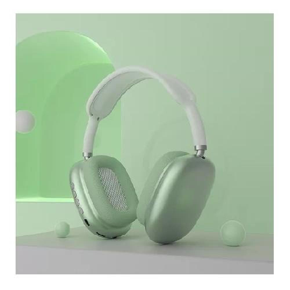 AURICULARES GAMER INALÁMBRICOS P9 PLUS VERDE - 3