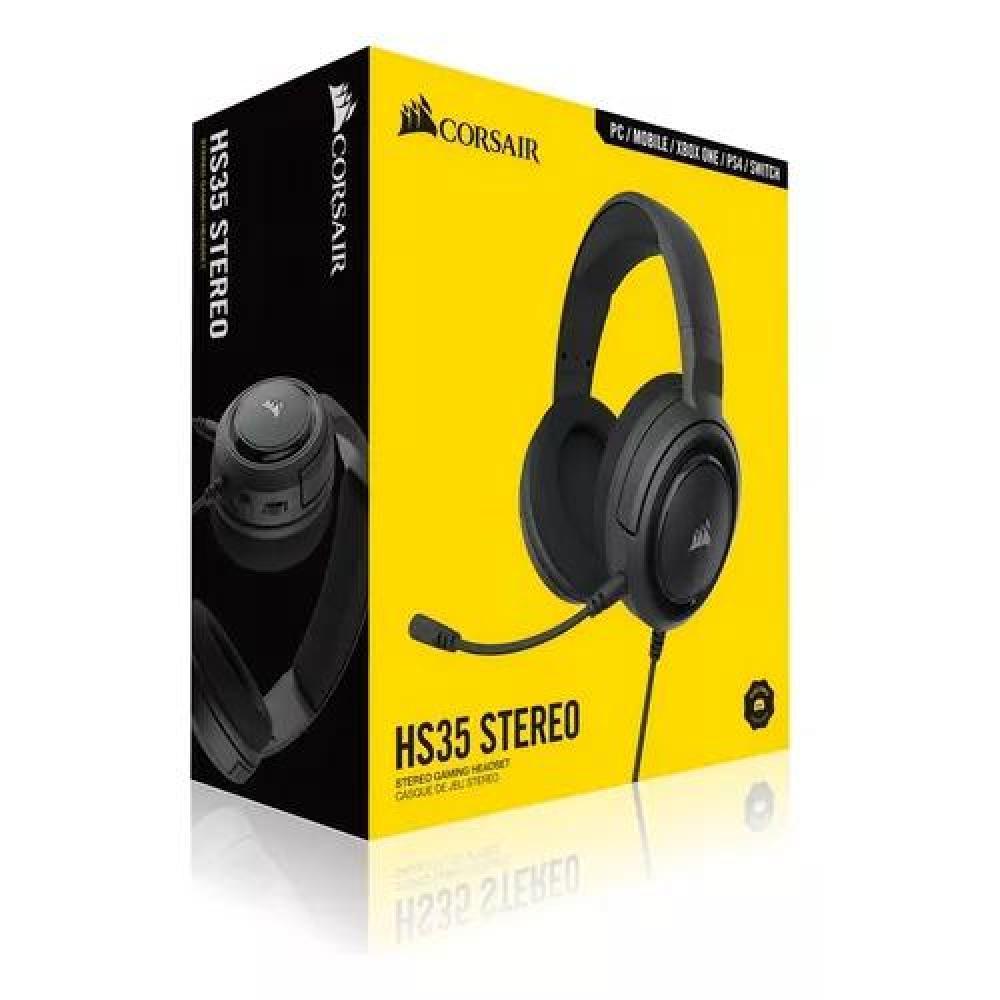 AURICULARES GAMER CORSAIR HS35 STEREO CARBON NEGRO - 6