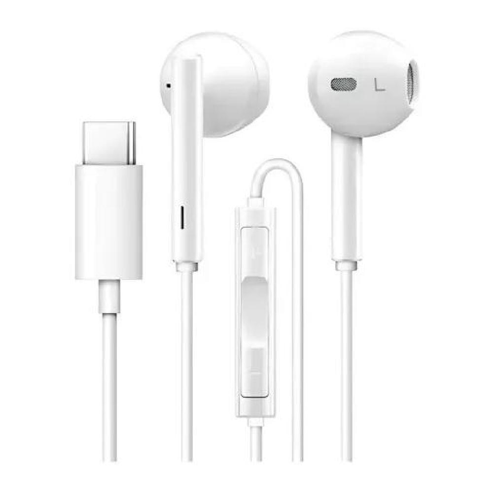 AUDÍFONOS CON ENTRADA TIPO C DE EXCELENTE CALIDAD BLANCO - 1
