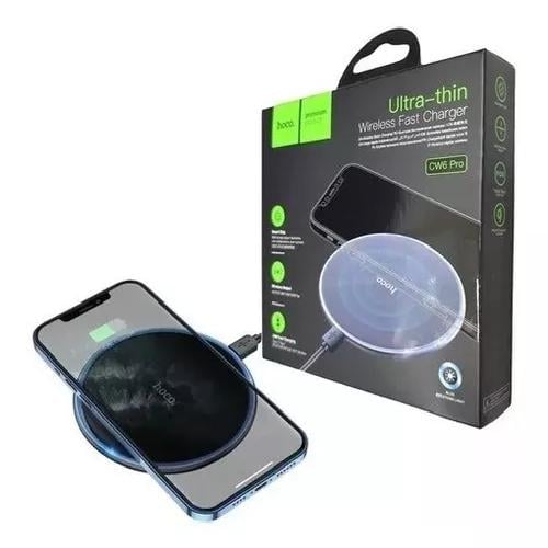 CARGADOR INALÁMBRICO QI HOCO CARGA RÁPIDA ULTRA DELGADO - 1
