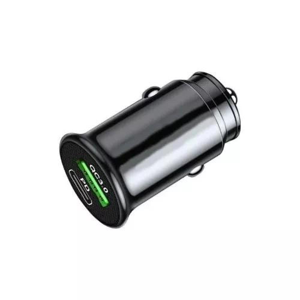 CARGADOR AUTO CARGA RÁPIDA 20W USB Y USB-C QC3.0 PD20W - 1