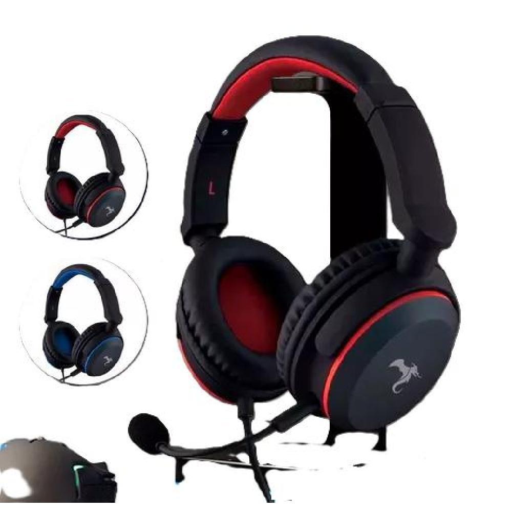 AUDÍFONOS GAMER KOLKE HERO ENTRADA JACK 3.5MM AZUL - 3