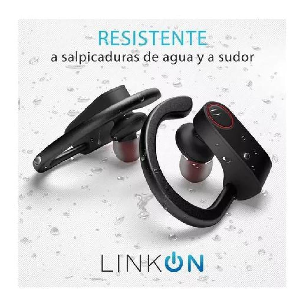 AUDÍFONOS LINKON EARSPCHARGE INALÁMBRICOS NEGROS - 2