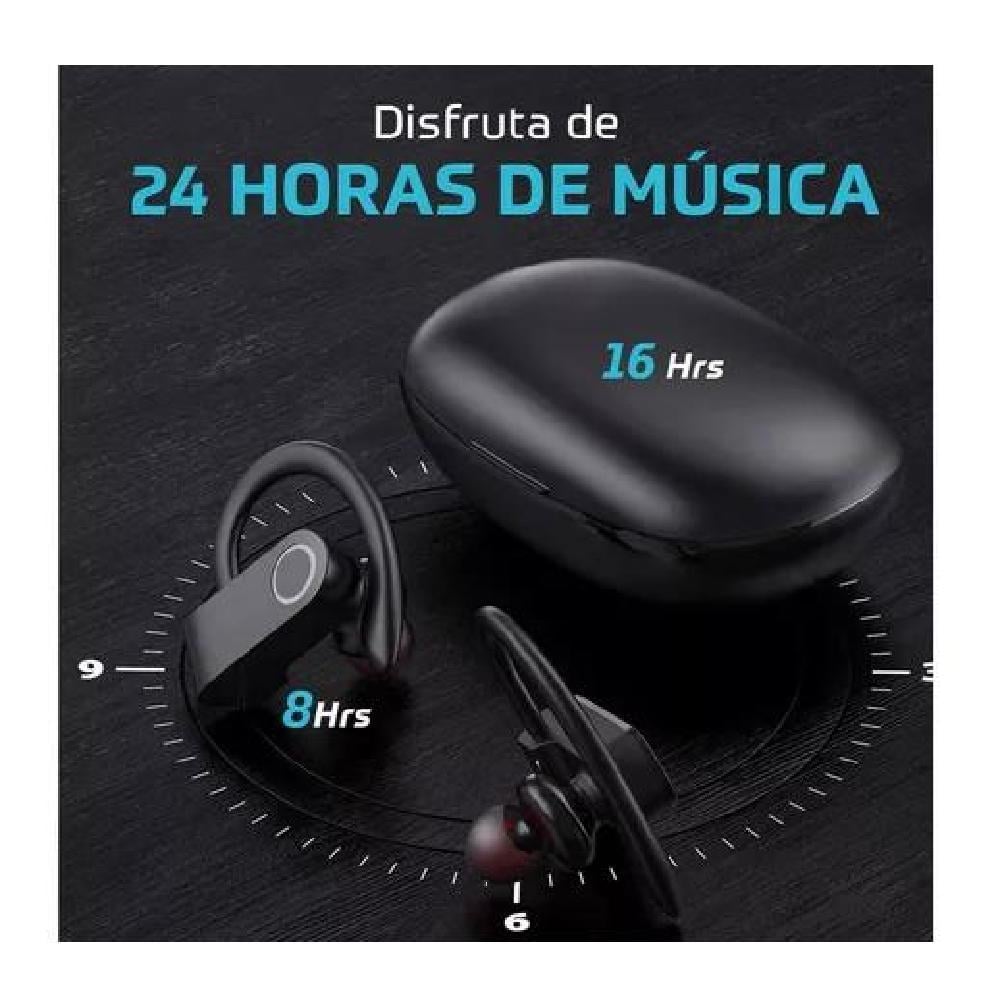 AUDÍFONOS LINKON EARSPCHARGE INALÁMBRICOS NEGROS - 5