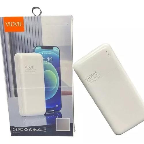 CARGADOR PORTÁTIL POWER BANK 20,000 MAH VIDVIE, COLOR BLANCO - 5