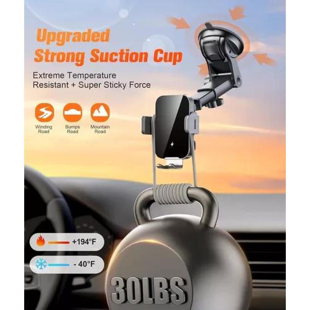 CARGADOR DE SOPORTE AUTOMÁTICO INALÁMBRICO PARA AUTOMÓVIL - 6