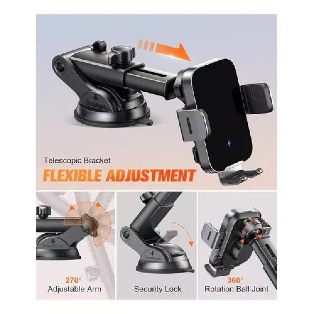 CARGADOR DE SOPORTE AUTOMÁTICO INALÁMBRICO PARA AUTOMÓVIL - 7