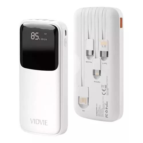 CARGADOR BATERÍA PORTÁTIL DIGITAL 10,000 MAH, USB-C, COLOR BLANCO - 1