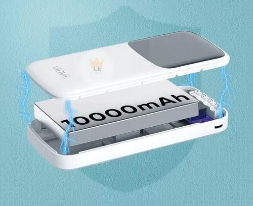 CARGADOR BATERÍA PORTÁTIL DIGITAL 10,000 MAH, USB-C, COLOR BLANCO - 6