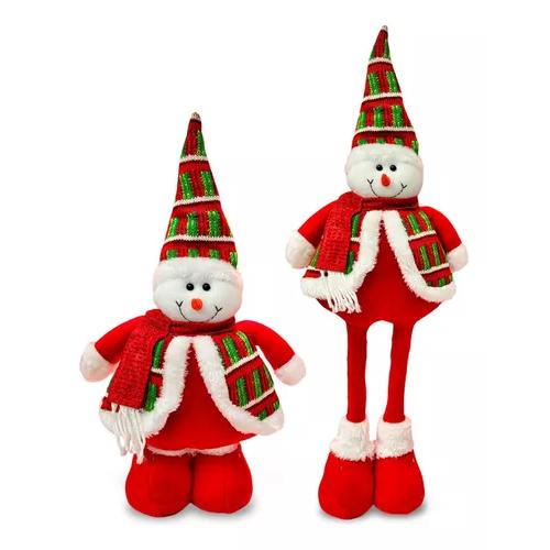 MUÑECOS DE NAVIDAD, MONOS PATA LARGA 56 CM COLOR ROJO - 1