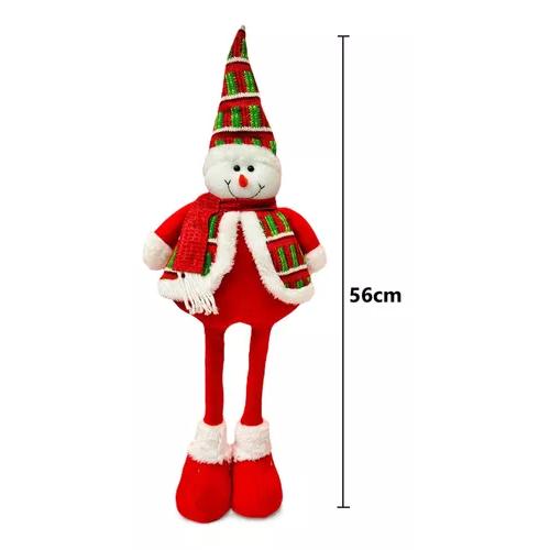 MUÑECOS DE NAVIDAD, MONOS PATA LARGA 56 CM COLOR ROJO - 3