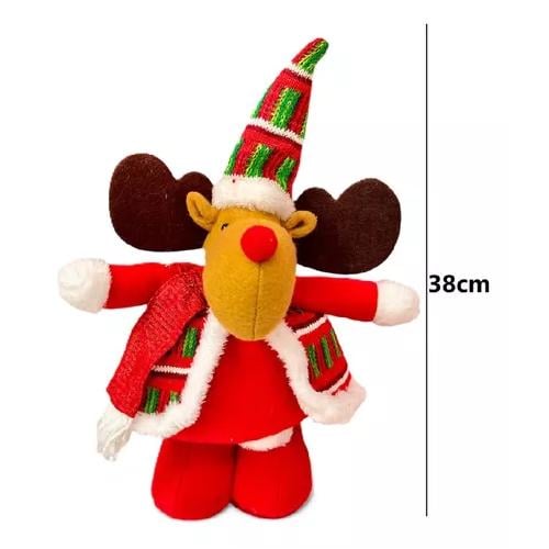 MUÑECOS DE NAVIDAD, MONOS PATA LARGA 56 CM COLOR ROJO - 2