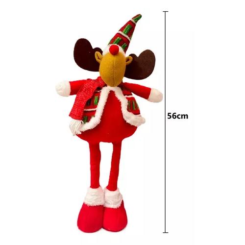 MUÑECOS DE NAVIDAD, MONOS PATA LARGA 56 CM COLOR ROJO - 3