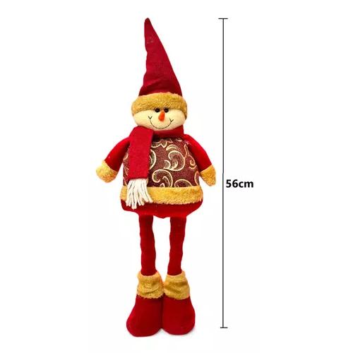 MUÑECOS DE NAVIDAD, MONOS PATA LARGA 56 CM COLOR ROJO - 3