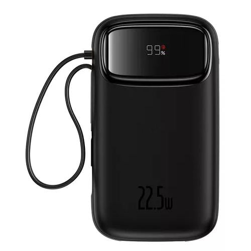 POWER BANK BASEUS LIGHTNING Y TIPO C 20000 MAH 22.5W NEGRO - 1