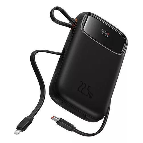 POWER BANK BASEUS LIGHTNING Y TIPO C 20000 MAH 22.5W NEGRO - 3