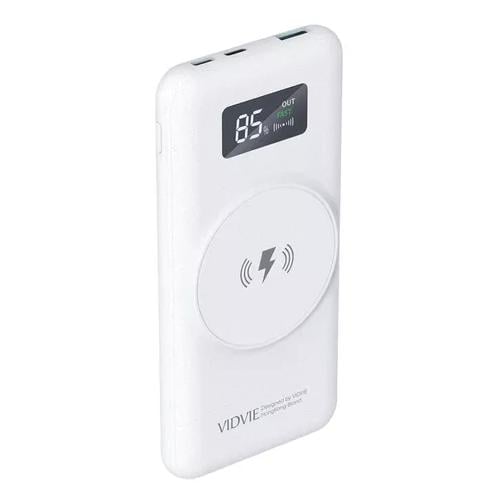 POWER BANK VIDVIE PB765 MAGNÉTICO 22.5W, PORTÁTIL, USB, COLOR BLANCO - 1