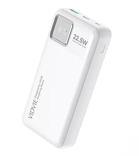 POWER BANK VIDVIE 20,000 MAH, CARGA RÁPIDA, COLOR BLANCO - 1