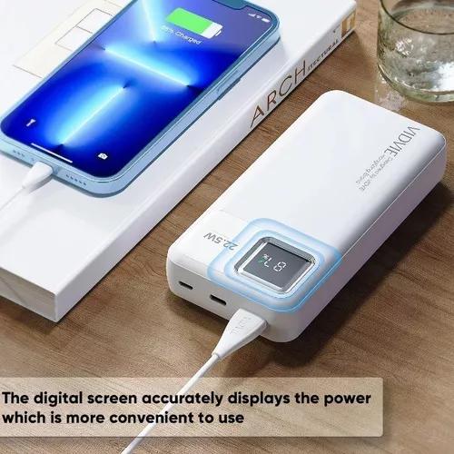 POWER BANK VIDVIE 20,000 MAH, CARGA RÁPIDA, COLOR BLANCO - 3