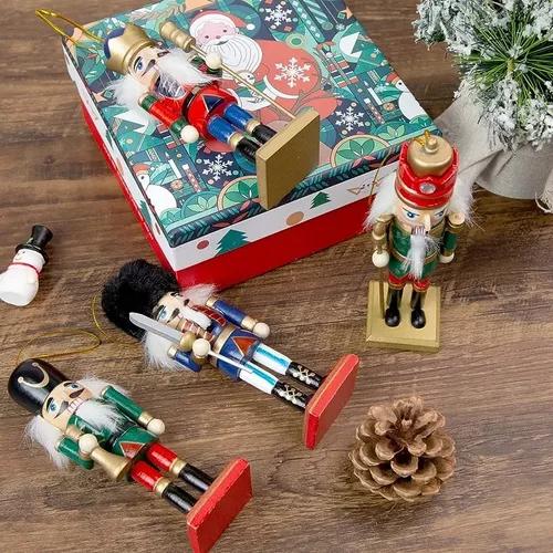 X4 CASCANUECES NAVIDEÑOS ADORNOS PARA ÁRBOL DE NAVIDAD MULTICOLOR - 6