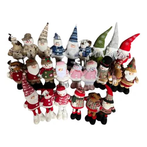PACK X3 MUÑECOS NAVIDEÑOS PATA LARGA PASCUERO, MONO NIEVE CAQUI - 2
