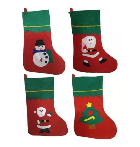 PACK X12 BOTAS DE NAVIDAD COLGANTES PARA DECORACIÓN NAVIDEÑA - 1