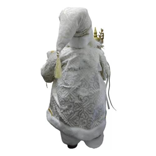 VIEJO PASCUERO CON REGALO MUÑECO DE NAVIDAD BLANCO - 2