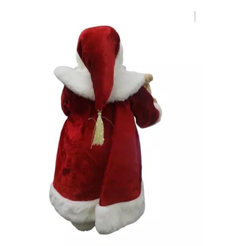 VIEJO PASCUERO CON REGALO MUÑECO DE NAVIDAD ROJO - 2