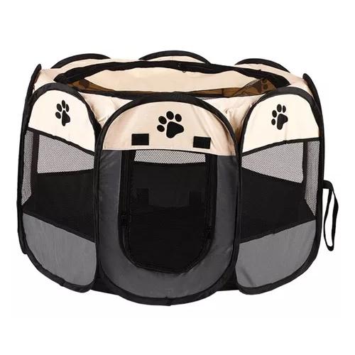CORRAL PARA MASCOTAS TALLA XL JAULA PERROS Y GATOS BLANCO/GRIS - 2