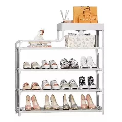 ORGANIZADORES ZAPATOS Y ROPA 5 NIVELES ARMABLES BLANCO - 2