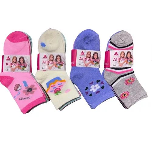 PACK DE 12 PARES DE CALCETINES LARGOS PARA NIÑA, CALCETAS DE BAMBÚ, TALLAS 2-10 - 2