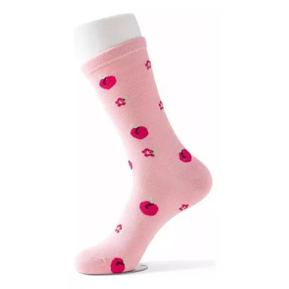 CALCETINES DE ALGODÓN CON DISEÑO PARA MUJER, PACK DE 12 PARES, LARGOS, MULTICOLOR - 4