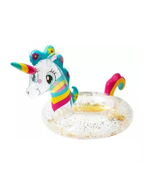 FLOTADOR UNICORNIO BEBÉ INFLABLE 60 CM MULTICOLOR - 1