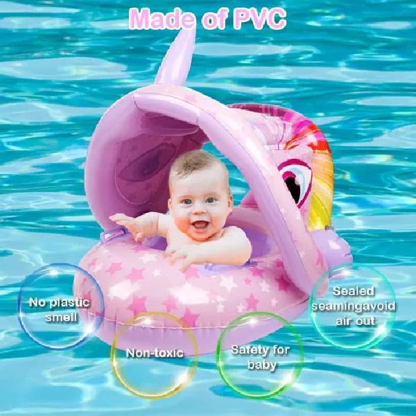 FLOTADORES DIVERTIDO INFLABLE LILA - 4