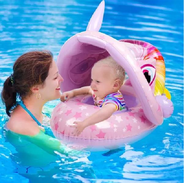 FLOTADORES DIVERTIDO INFLABLE LILA - 5